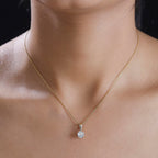 Luxuriant Diamond 9K Yellow Gold IGI Certified (VS-EF) Lab Grown Diamond Pendant 1.04 Ct.