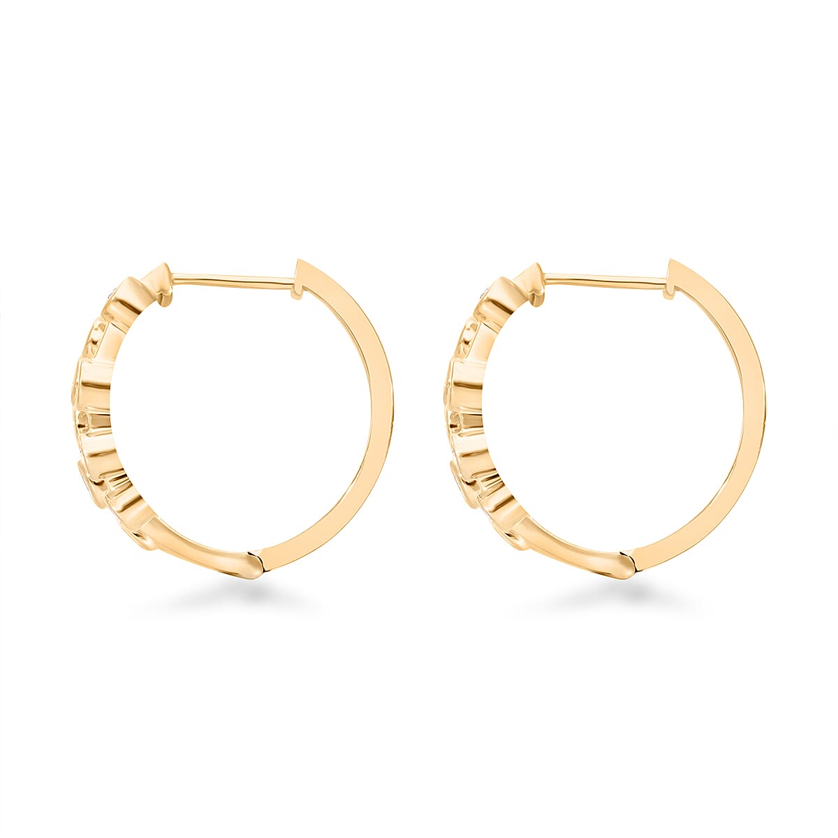 LUXURIANT Lab Grown Diamond Bubble Dangle Earrings in Vermeil Yellow Gold Plated Sterling Silver 0.93 Ct. 7772575 4