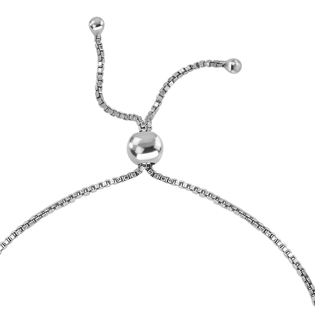 Luxuriant Diamond Lab Grown Diamond (SI-G-H) Adjustable Bracelet (Size - 8) in Rhodium Overlay Sterling Silver 1.01 Ct. 8061889 5