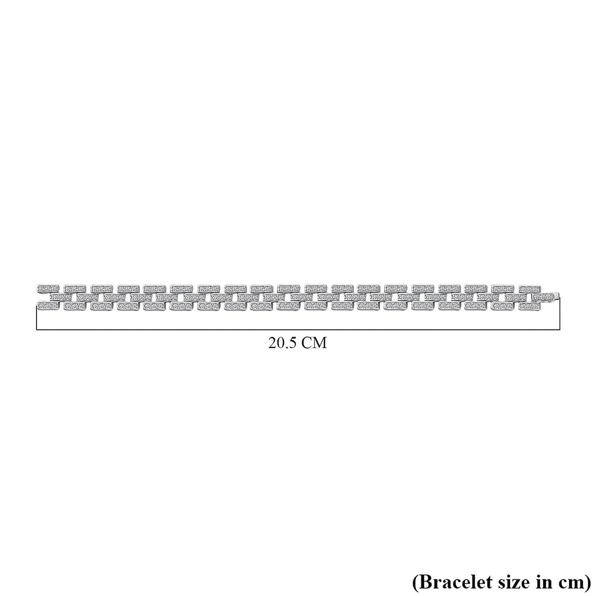 LUXURIANT 2 Ct. Lab Grown Diamond Bracelet (Size 7.5) in Rhodium Overlay Sterling Silver (SI/GH) 8105389 5