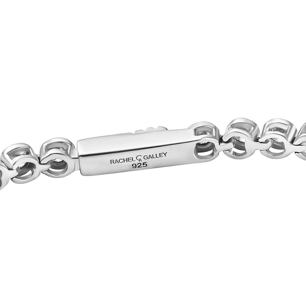 Luxuriant Diamond Lab Grown Diamond (SI-GH) Bracelet (Size - 7.5) with GB Lock Box in Rhodium Overlay Sterling Silver 1.59 Ct, Silver Wt.6.20 Gms.