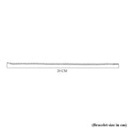 Luxuriant Diamond Lab Grown Diamond (SI-GH) Bracelet (Size - 7.5) with GB Lock Box in Rhodium Overlay Sterling Silver 1.59 Ct, Silver Wt.6.20 Gms.