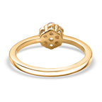 Luxuriant Diamond Lab Grown Diamond (SI-G-H) Ring in 18K Vermeil Yellow Gold Plated Sterling Silver 0.510 Ct.