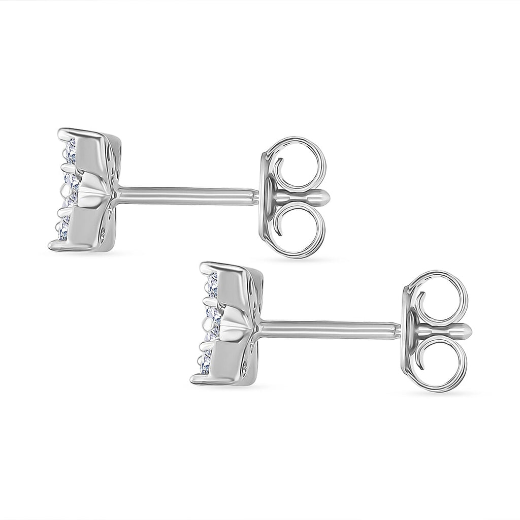 Luxuriant Diamond Lab Grown Diamond (SI-GH) Earring with Push Back in Vermeil Yellow Gold Plated Sterling Silver 0.30 Cts