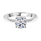 Luxuriant Diamond - 9K White Gold SGL Certified Lab Grown Diamond (SI-G-H) Solitaire Ring 1.00 Ct.