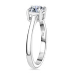 Luxuriant Diamond - 9K White Gold SGL Certified Lab Grown Diamond (SI-G-H) Solitaire Ring 1.00 Ct.