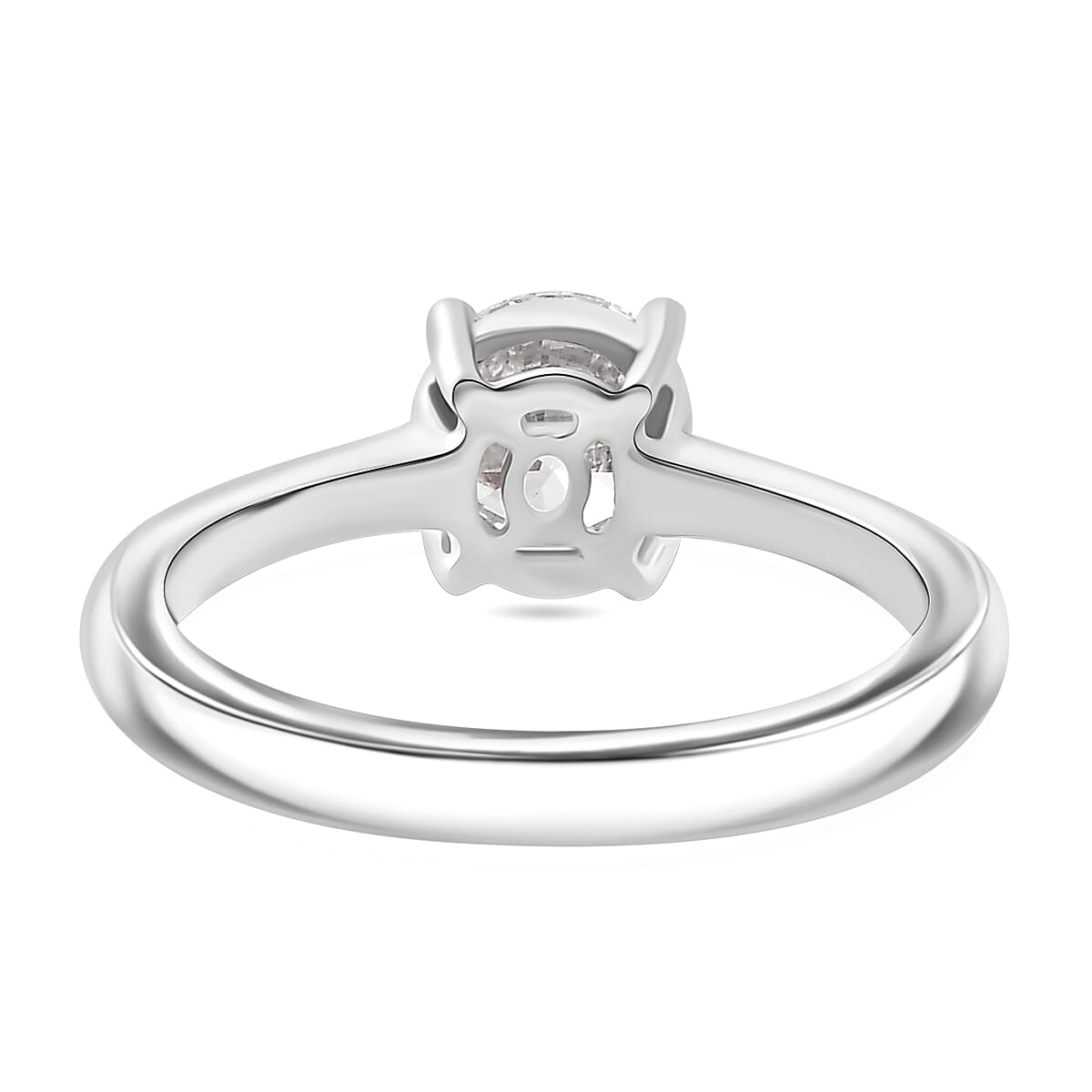 LUXURIANT 1 Ct. Lab Grown Diamond Solitaire Ring in 9K White Gold, SGL Certified 8022433 6
