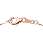 Luxuriant Lab Grown Bixbite Pendant with Chain (Size 20) in 18K Rose Gold Plated Sterling Silver