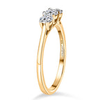 Luxuriant Lab Grown Diamond Band Ring in 18K YG VermeilSterling Silver  0.578  Ct.