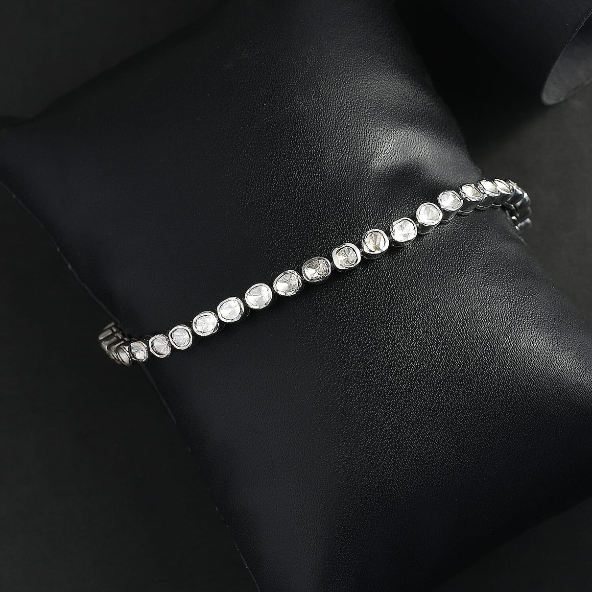 LUXURIANT 2 Ct. Lab Grown Diamond Tennis Bracelet with GB Lock Box in Rhodium Overlay Sterling Silver 7.5 Inch 8556959 3