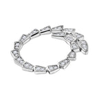 Luxuriant SI-G-H Lab Grown Diamond Circle Pendant in Rhodium Overlay Sterling Silver