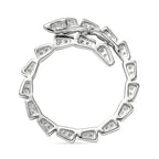 Luxuriant SI-G-H Lab Grown Diamond Circle Pendant in Rhodium Overlay Sterling Silver