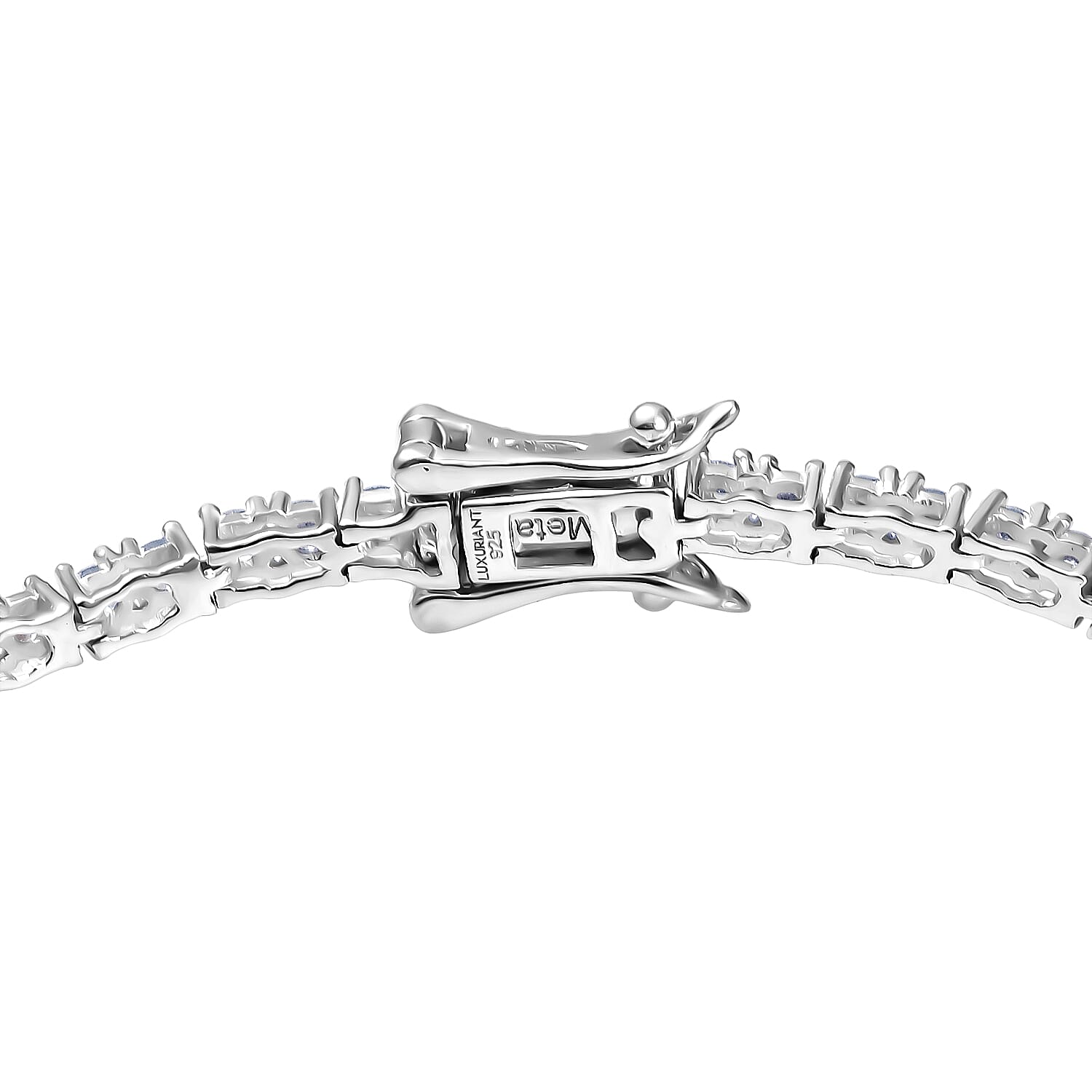 LUXURIANT 2 Ct. Lab Grown Diamond Tennis Bracelet (Size 7.5) with GB Lock Box in Rhodium Overlay Sterling Silver (SI-GH) 8296132 4