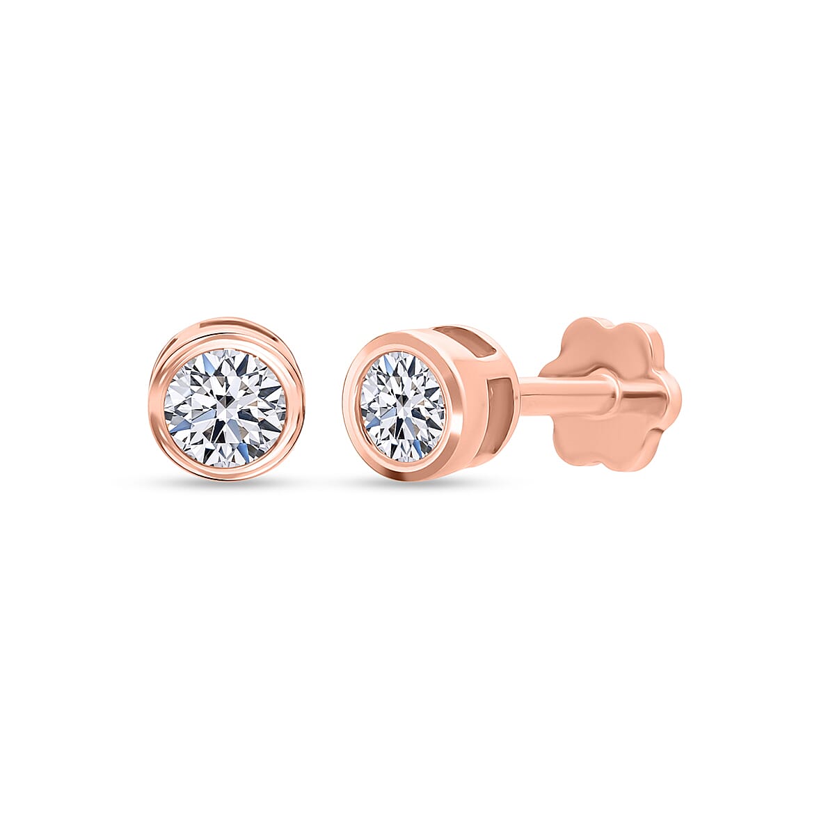 Luxuriant Lab Grown Diamond Earring in Rhodium OverlaySterling Silver  0.330  Ct. 8357213 0