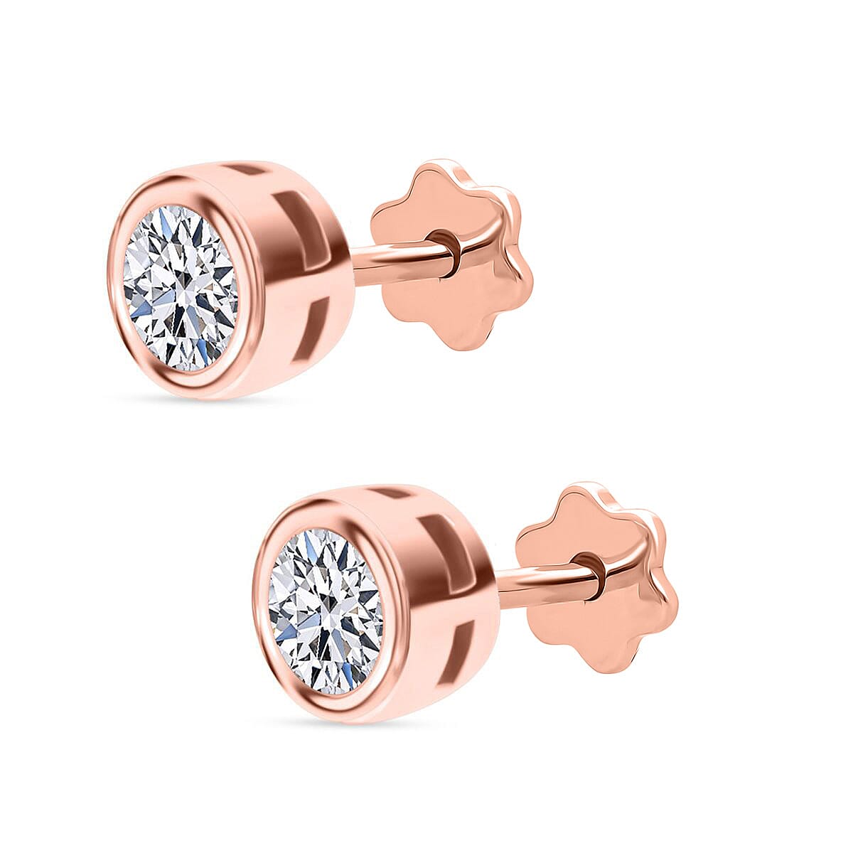 Luxuriant Lab Grown Diamond Earring in Rhodium OverlaySterling Silver  0.330  Ct. 8357213 3