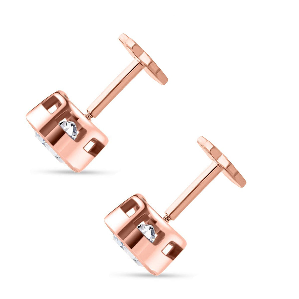 Luxuriant Lab Grown Diamond Earring in Rhodium OverlaySterling Silver  0.330  Ct.