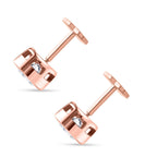 Luxuriant Lab Grown Diamond Earring in Rhodium OverlaySterling Silver  0.330  Ct.