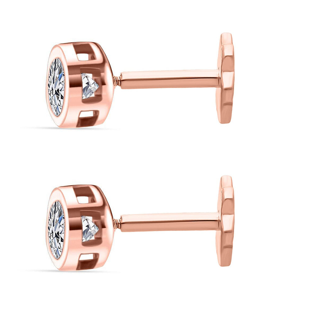 Luxuriant Lab Grown Diamond Earring in Rhodium OverlaySterling Silver  0.330  Ct.