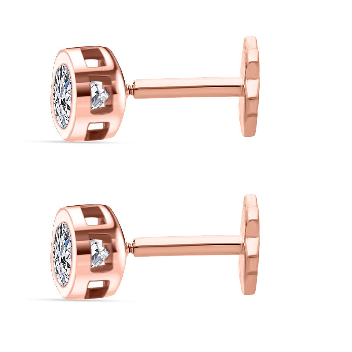 Luxuriant Lab Grown Diamond Earring in Rhodium OverlaySterling Silver  0.330  Ct. 8357213 5