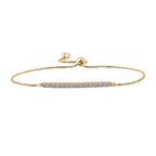Luxuriant (SI-G-H) Lab Grown Diamond Adjustable Bracelet (Size - 10.5) in 18K Vermeil Yellow Gold Plated Sterling Silver 0.52 Ct.