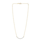 LUXURIANT SI-G-H Lab Grown Diamond Necklace (Size - 20) in 18K Vermeil Yellow Gold Plated Sterling Silver 1.01 Ct.