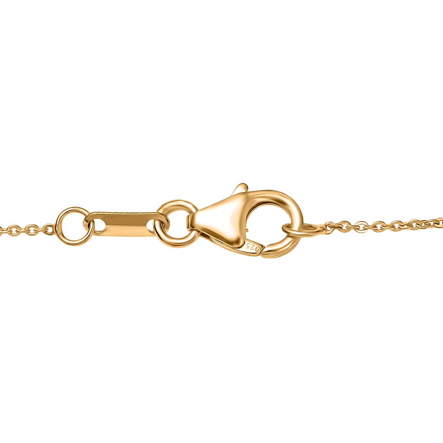 LUXURIANT 1 Ct. Lab Grown Diamond Necklace (Size - 20) in 18K Vermeil Yellow Gold Plated Sterling Silver (SI-G-H) 8381328 5