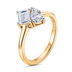 RACHEL GALLEY SGL Certified (VS-E-F) Lab Grown Diamond Ring in 18K Vermeil Yellow Gold Plated Sterling Silver 1.04 Ct.