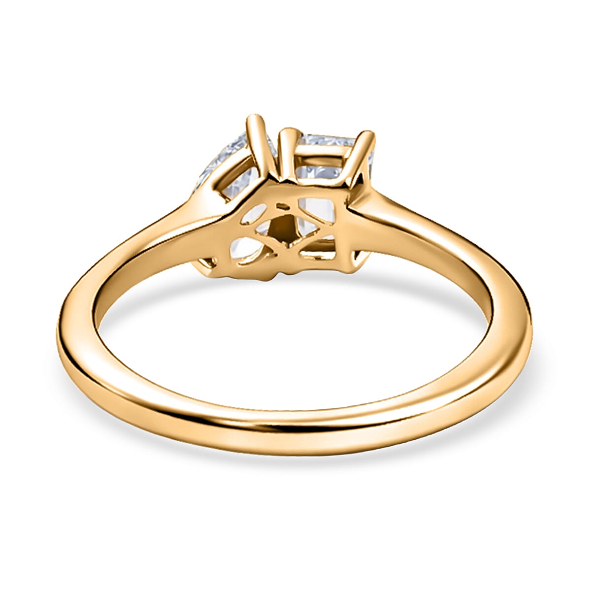 RACHEL GALLEY SGL Certified (VS-E-F) Lab Grown Diamond Ring in 18K Vermeil Yellow Gold Plated Sterling Silver 1.04 Ct. 8343019 5