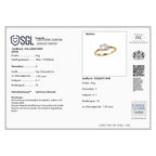 RACHEL GALLEY SGL Certified (VS-E-F) Lab Grown Diamond Ring in 18K Vermeil Yellow Gold Plated Sterling Silver 1.04 Ct.