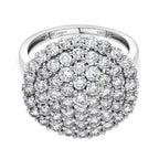 Hollywood Boulevard Collection - Luxuriant Lab Grown Diamond (SI-G-H) Fancy Ring in Platinum Overlay Sterling Silver 3.00 Ct.