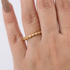 Luxuriant Lab Grown Diamond Full Eternity Band Ring in 18K YG VermeilSterling Silver  0.260  Ct.