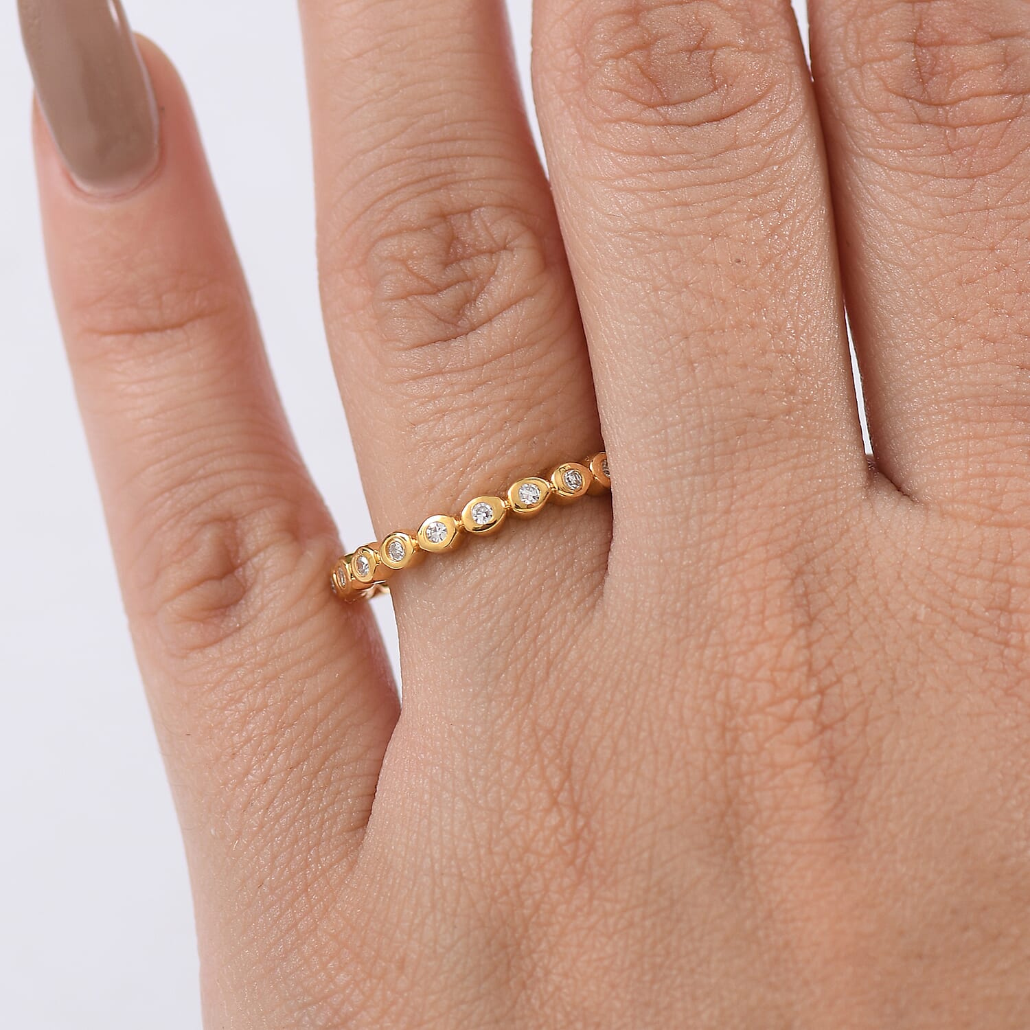 LUXURIANT Lab Grown Diamond Full Eternity Band Ring (SI/GH) 8320012 3
