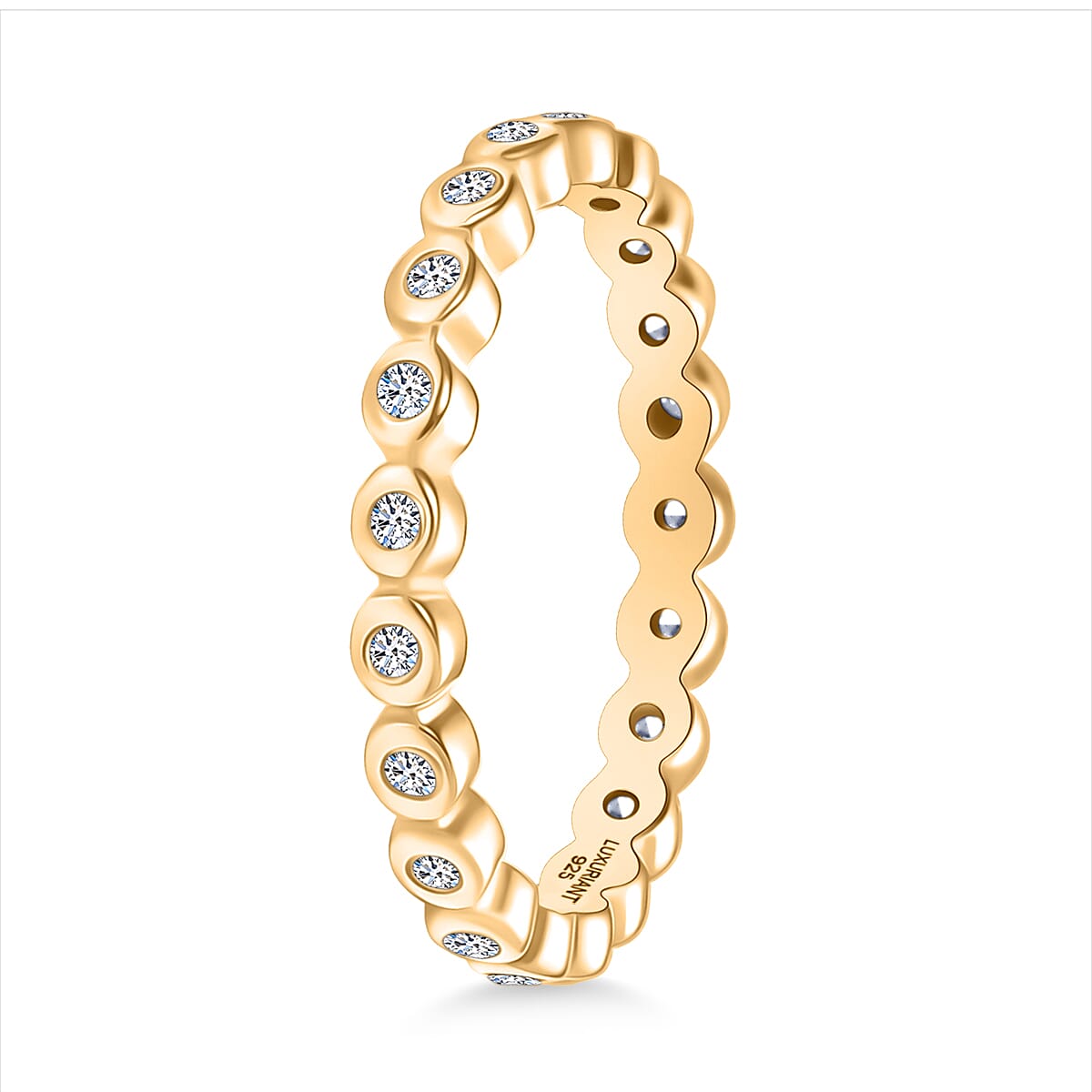 LUXURIANT Lab Grown Diamond Full Eternity Band Ring (SI/GH) 8320012 4