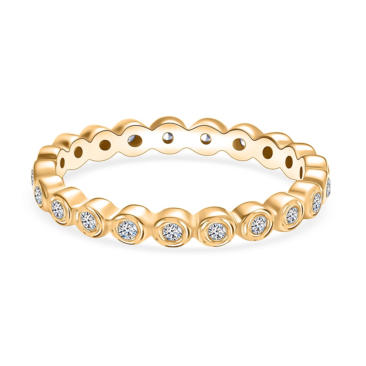 LUXURIANT Lab Grown Diamond Full Eternity Band Ring (SI/GH) 8320012 5