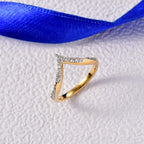 Luxuriant Lab Grown Diamond Half Eternity Band Ring in 18K YG VermeilSterling Silver  0.246  Ct.