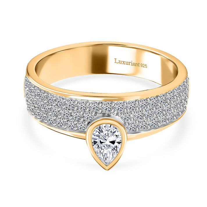 LUXURIANT 1 Ct. Lab Grown Diamond Cluster Drop Ring 8271174 1