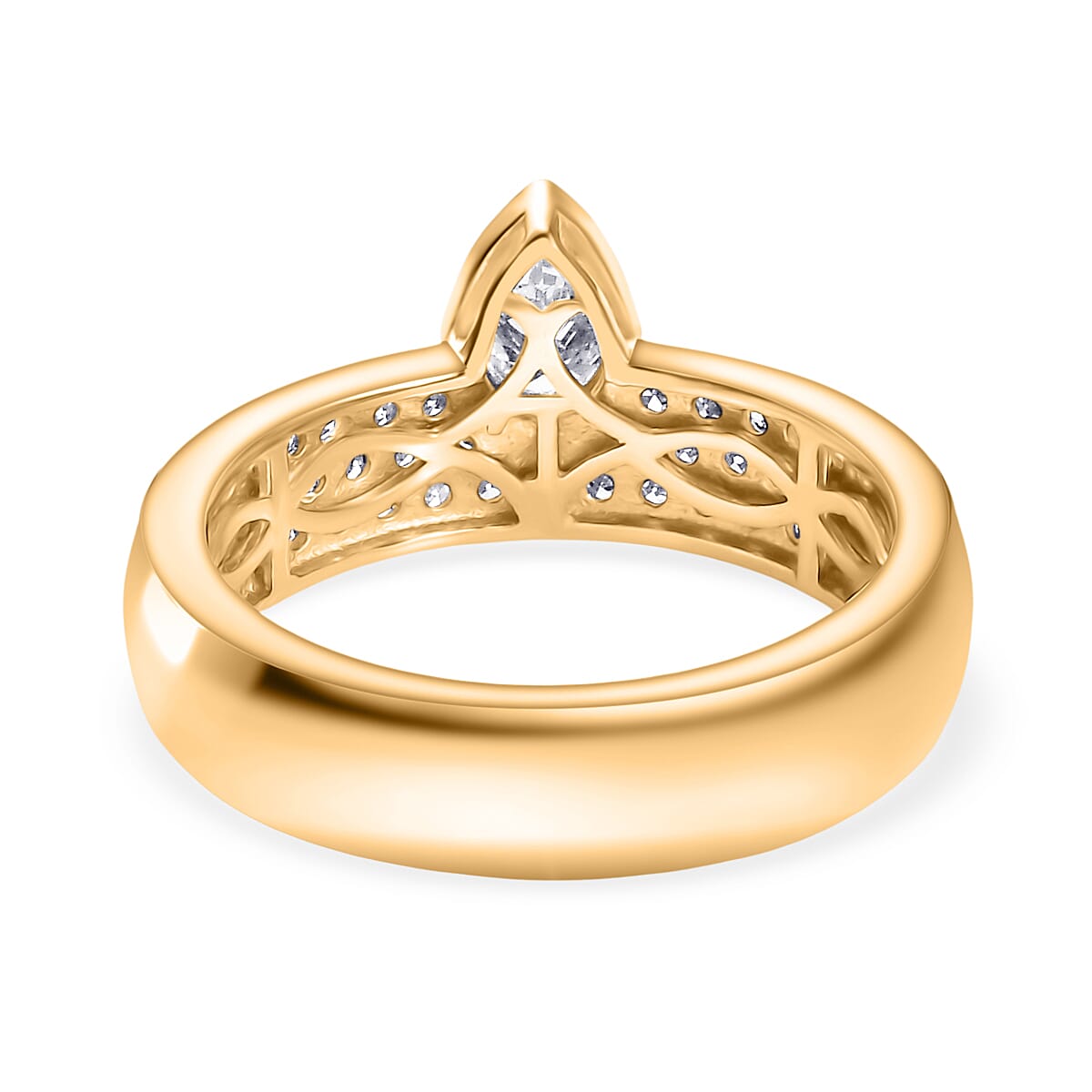 LUXURIANT 1 Ct. Lab Grown Diamond Cluster Drop Ring 8271175 5