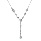 Luxuriant -  Lab Grown Diamond (VS E-F)  Necklace (Size - 20-2 Ext) in Rhodium Overlay Sterling Silver 1.00 Ct.