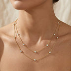 Luxuriant - Lab Grown Diamond (SI-G-H) Necklace (Size - 30-2 Ext) in 18K Vermeil Yellow Gold Plated Sterling Silver 1.00 Ct.