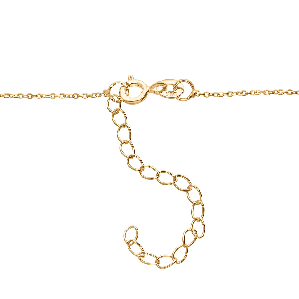 Luxuriant - Lab Grown Diamond (SI-G-H) Necklace (Size - 30-2 Ext) in 18K Vermeil Yellow Gold Plated Sterling Silver 1.00 Ct.