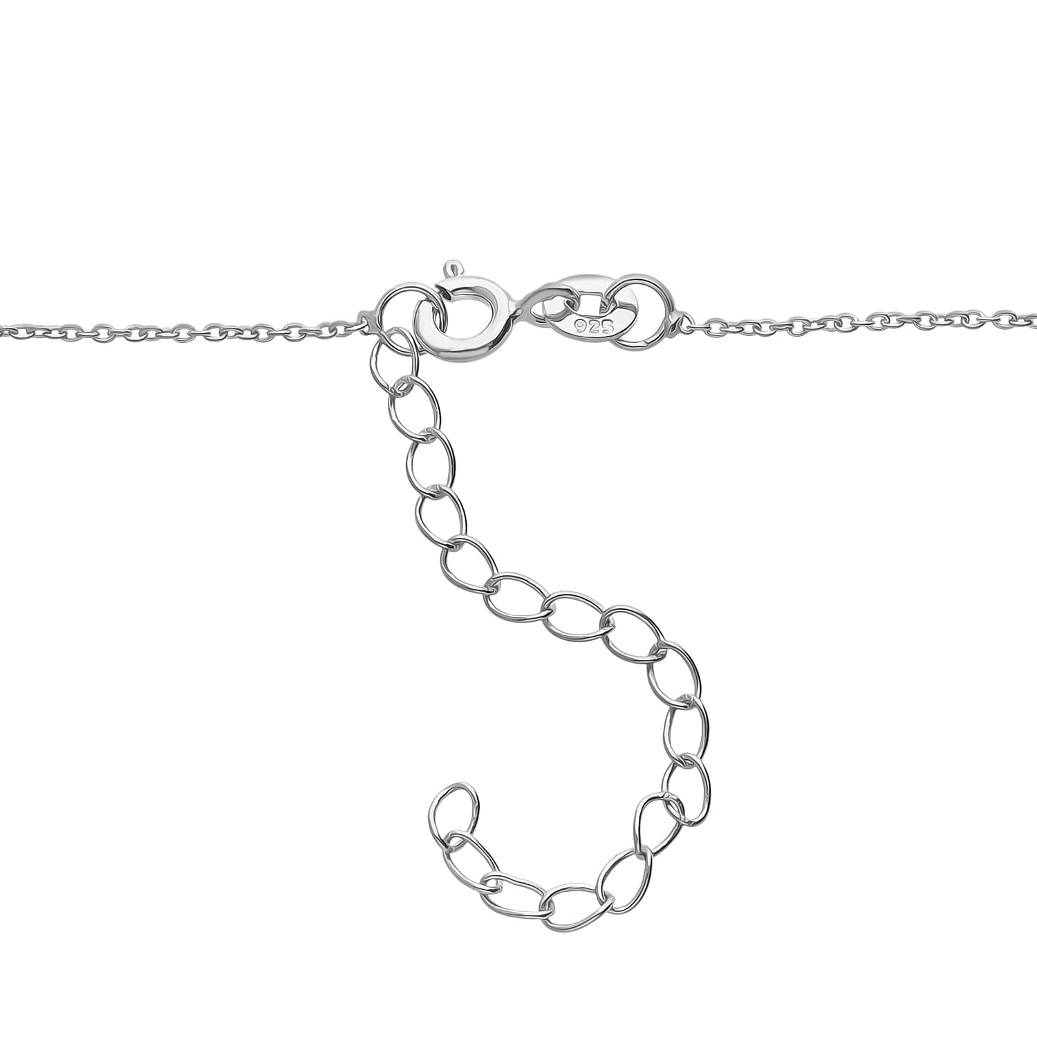 Luxuriant - Lab Grown Diamond (SI-G-H) Necklace (Size - 30-2 Ext) in Rhodium Overlay Sterling Silver 1.00 Ct. 8563535 5