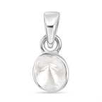 Luxuriant - Lab Grown Diamond Pendant in Rhodium Overlay Sterling Silver