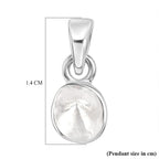 Luxuriant - Lab Grown Diamond Pendant in Rhodium Overlay Sterling Silver