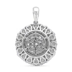 Hollywood Boulevard Collection - Luxuriant Lab Grown Diamond (Si-G-H) Fancy Pendant in Platinum Overlay Sterling Silver 3.00 Ct.