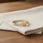 Luxuriant Lab Grown Diamond (SI-GH) Ring in 18K Vermeil Yellow Gold Plated Sterling Silver 0.16 Ct.