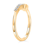 Luxuriant Lab Grown Diamond (SI-GH) Ring in 18K Vermeil Yellow Gold Plated Sterling Silver 0.16 Ct.