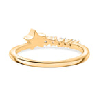Luxuriant Lab Grown Diamond (SI-GH) Ring in 18K Vermeil Yellow Gold Plated Sterling Silver 0.16 Ct.