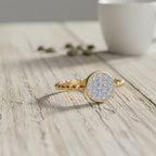 Luxuriant Lab Grown Diamond (VS-EF) Ring in 18K Vermeil Yellow Gold Plated Sterling Silver 0.25 Ct.