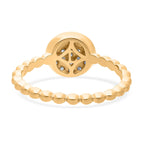 Luxuriant Lab Grown Diamond (VS-EF) Ring in 18K Vermeil Yellow Gold Plated Sterling Silver 0.25 Ct.