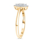 Luxuriant Lab Grown Diamond (SI-G-H) Ring in 18K Vermeil Yellow Gold Plated Sterling Silver 0.33 Ct.